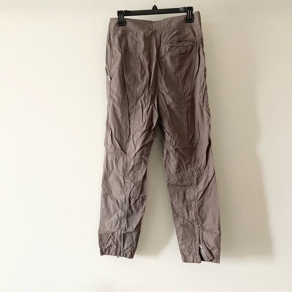 Theory Pants Rider Chino Slim Fit Cropped Ankle Zipper in Ash Gray Brown 6 - Picture 6 of 9